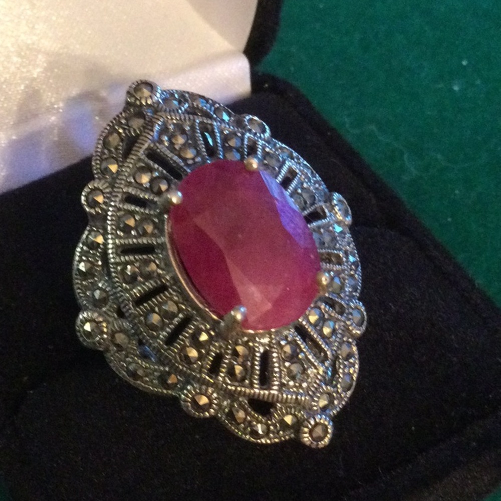 Exquisite Genuine Ruby Ring From Atlanta Estate - image 1